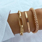 4pcs Cuban Chain Bracelets -