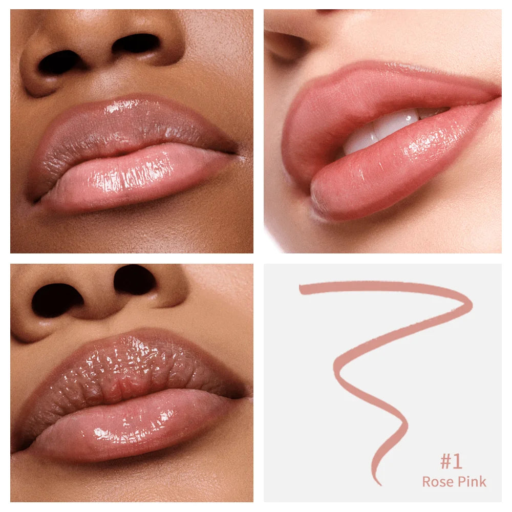 Enhance your look with this waterproof lip liner that also acts as a long-lasting lipgloss. Enjoy a precise application and a smudge-proof finish that stays in place throughout the day! -