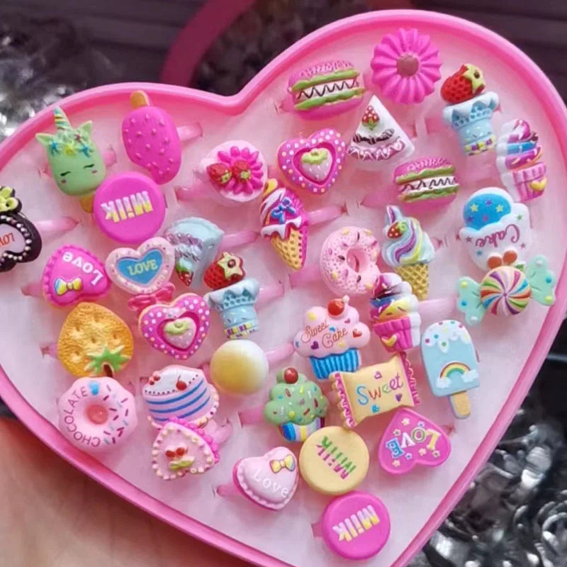10pcs/lot Children's Cartoon Rings -