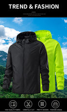 Stay protected during hiking adventures with these waterproof jackets for men and women. Featuring sun protection and windproof capabilities, these jackets are perfect for outdoor excursions, keeping you comfortable and shielded from the elements. -