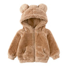 Thicken Warm Girls Winter Coat Cartoon Long Sleeve Hooded Coat for Girls Fashion Solid Color Kids Coat 1-6 Years -