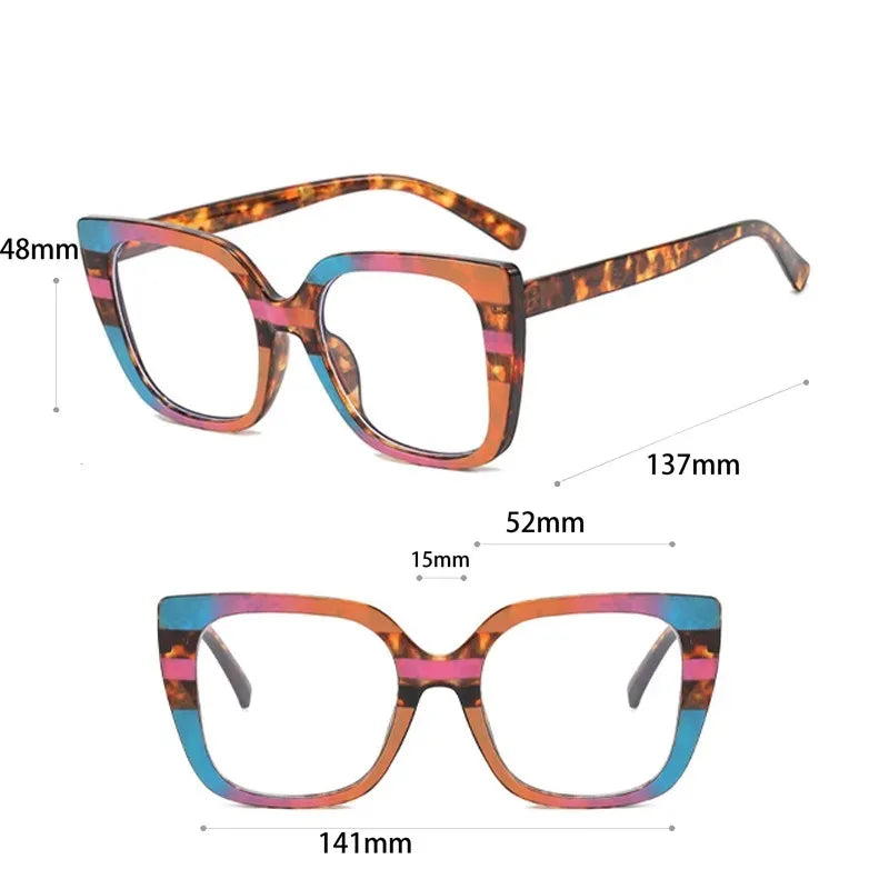Vintage Anti Blue Light Optical Cat Eye Sexy Ladies Glasses Women Luxury Brand Designer Trend Myopia Prescription Eyewear Frame -