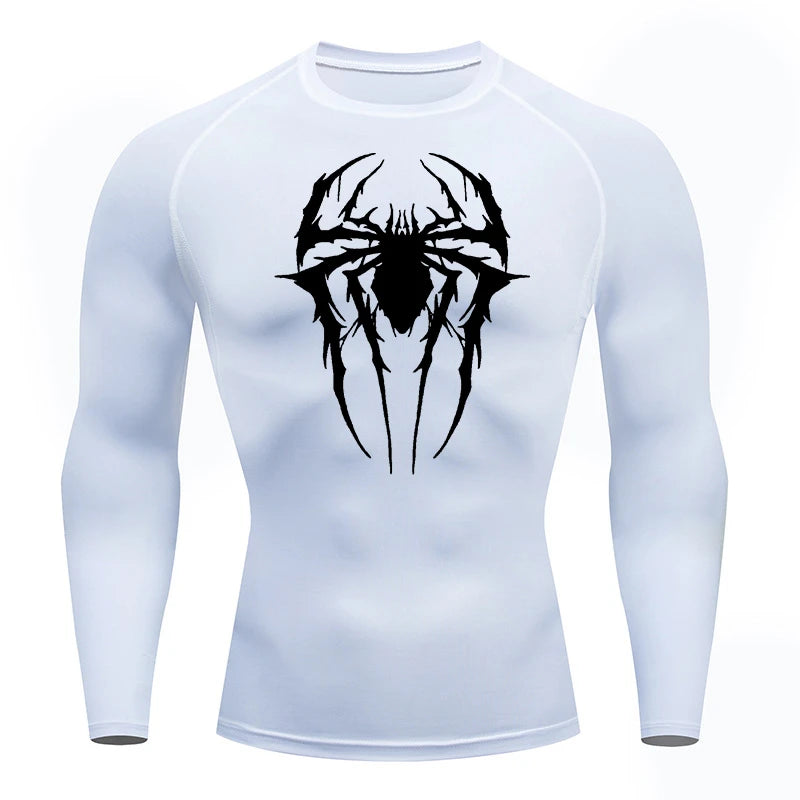 Spider Graphic Compression Shirts for Men -