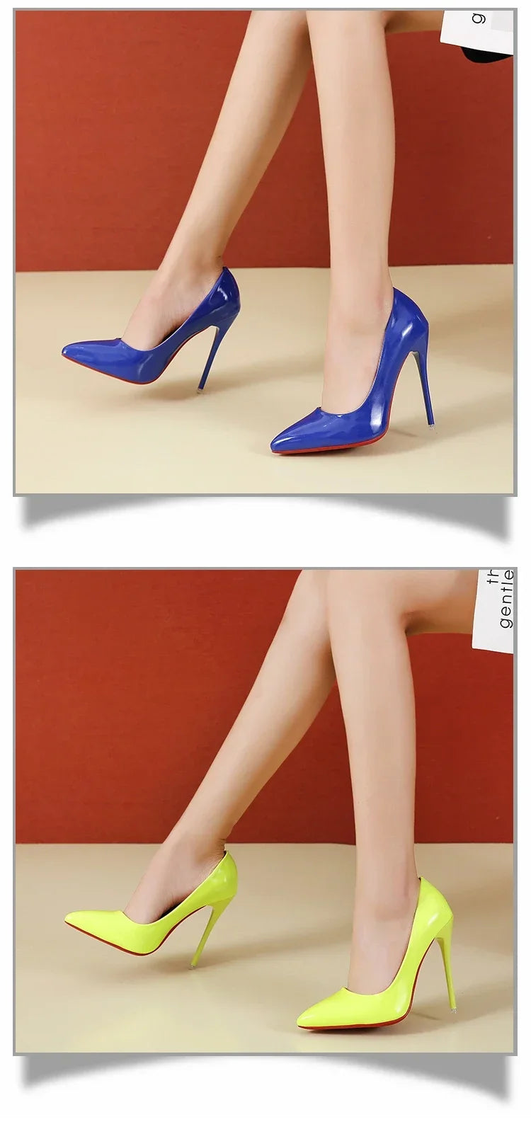 Women Shoes Red High Heels Sexy Pointed Toe 12cm Pumps Wedding Dress Shoes Nude Black Color Red Rubber Bottom High Heels -