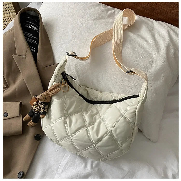 Carry your essentials in style with these embroidery crossbody bags Featuring a large capacity and a shoulder strap, these handbags are both fashionable and functional—an ideal accessory for any outfit. -