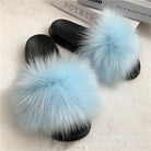 Faux Fur Slippers Women -