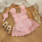 Dress your little one to impress with this adorable party romper for baby girls—perfect for special occasions and celebrations! -