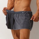 Stay cozy and hands-free with this men's wearable bath towel—comfort meets convenience! -
