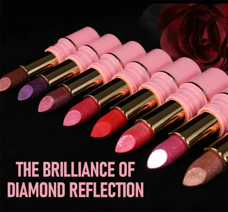 8 Colors Lipstick (Metallic) -