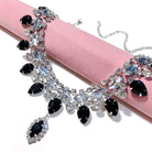 Fashionable personalized black water droplet necklace -