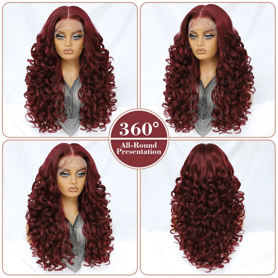 Achieve a stunning look with this Latisha curly 13x6 lace frontal wig. Featuring pre-plucked hairline and baby hair, this wig offers a natural and stylish appearance for a flawless finish. -