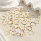 Wave Joint Rings Set (Women) -