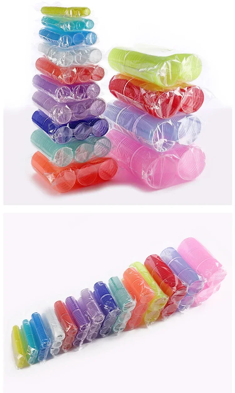 Hair Rollers Self Grip Hook Hair Curlers Heatless Roller Salon Dressing Curlers Jumbo Size Sticky Hair Styling Tools -