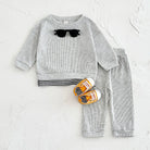 Dress your little one in comfort with this new baby clothes set—featuring a loose waffle cotton tracksuit perfect for kids on the move 0-3 Years Old -