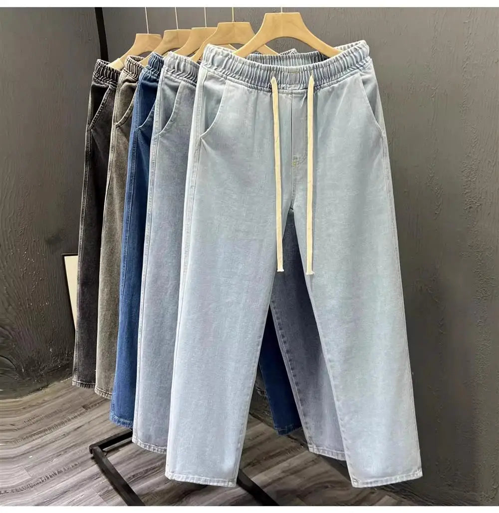 Men's Casual Loose Straight Leg Jeans -