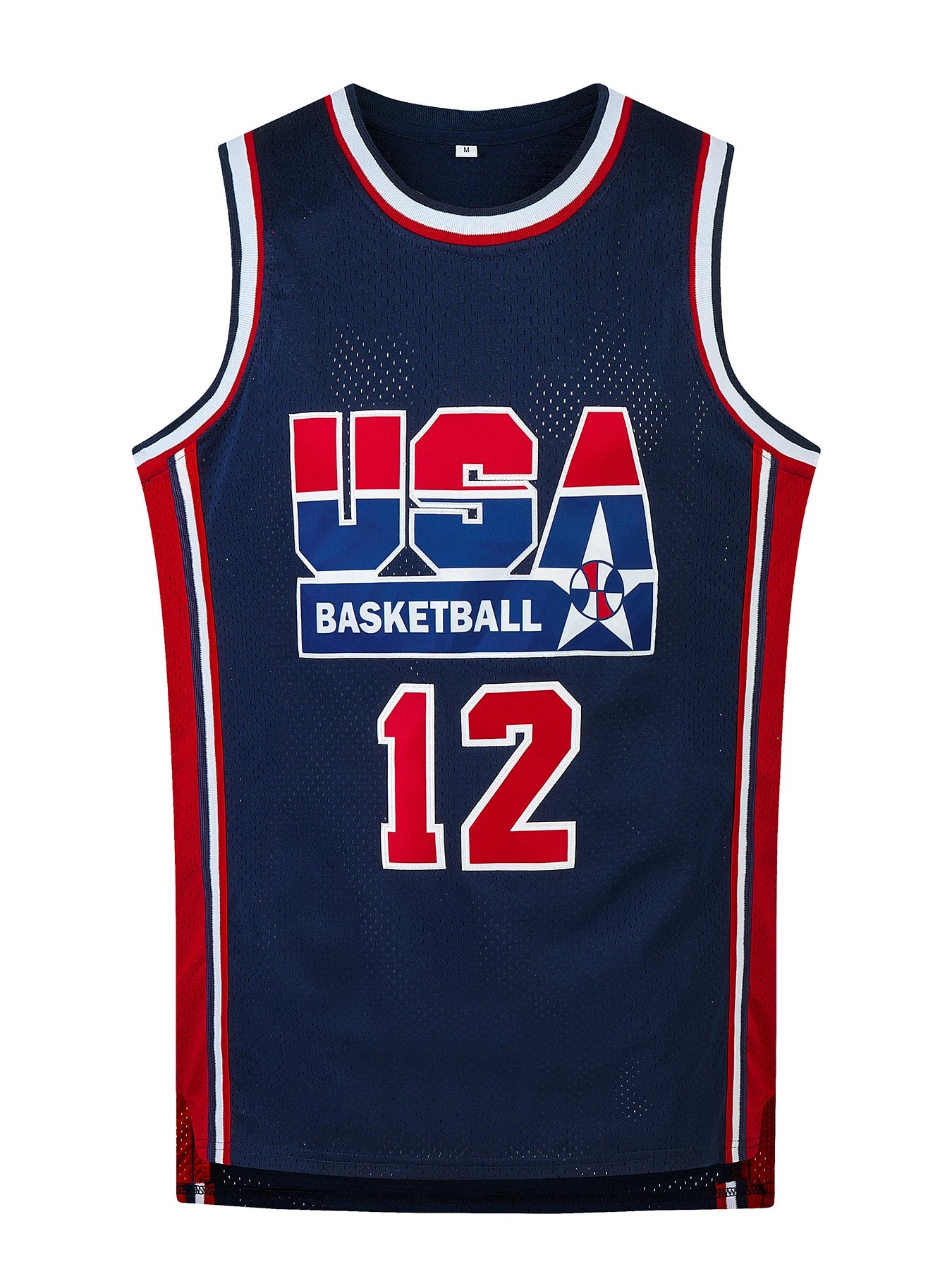 Men's Embroidered Team USA Basketball Jerseys (Throw Back) -