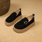 Elevate your style with these platform sole loafers for women. -