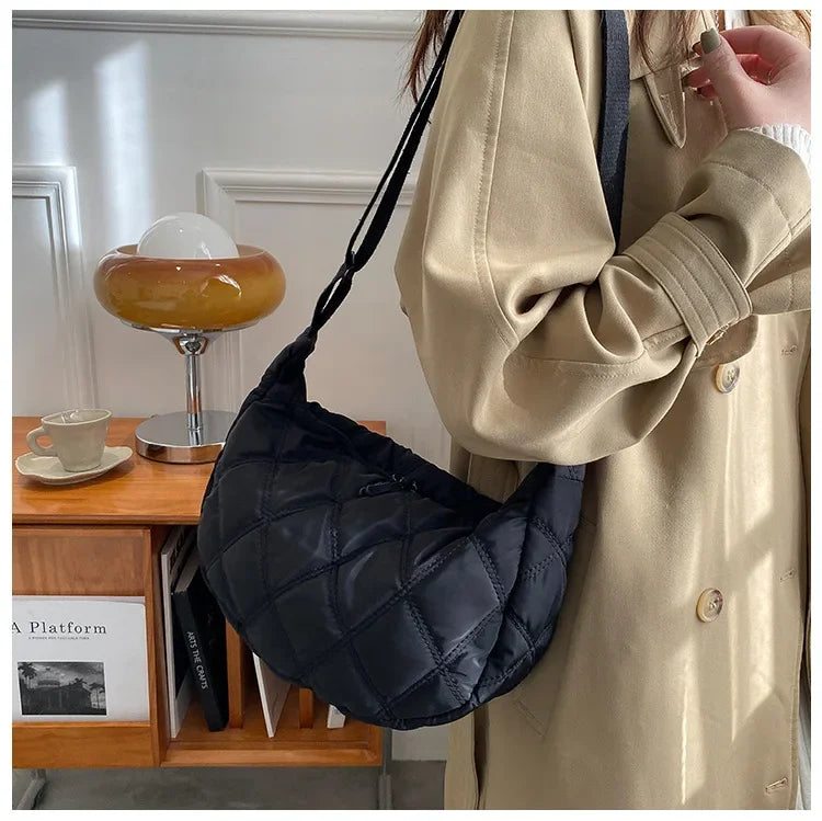 Carry your essentials in style with these embroidery crossbody bags Featuring a large capacity and a shoulder strap, these handbags are both fashionable and functional—an ideal accessory for any outfit. -