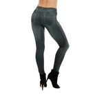 Women's Seamless Denim Yoga Leggings -