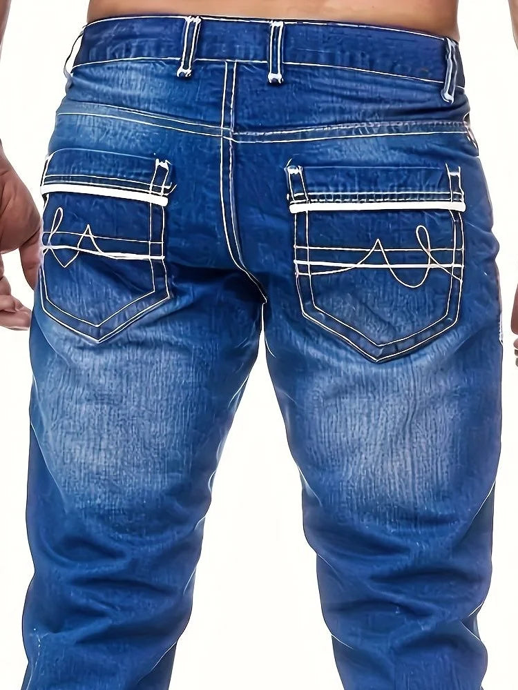 Men's Casual Breathable Cozy Denim Jeans -