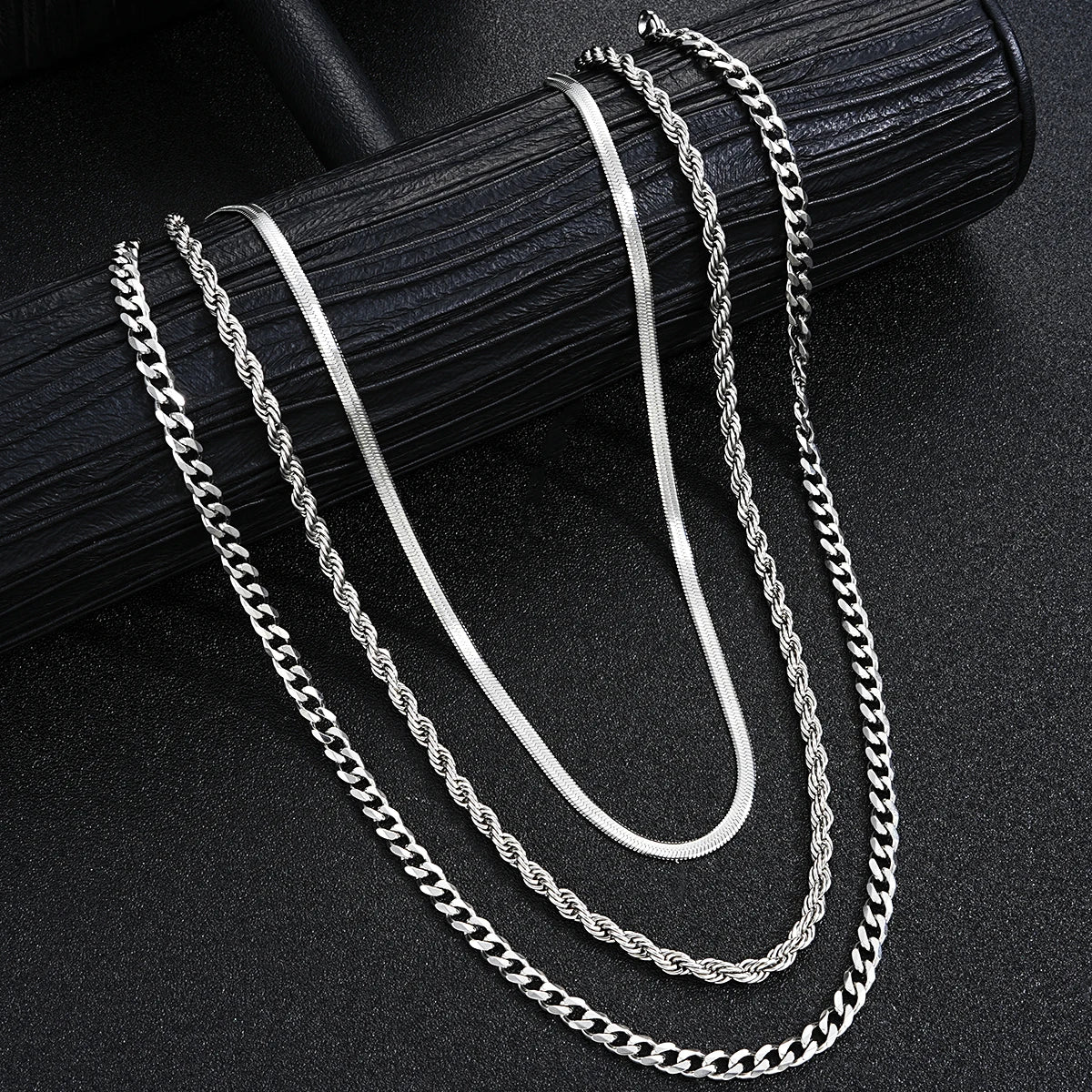 Stainless Steel Silver Color Jewelry Sets -