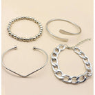 4pcs Cuban Chain Bracelets -