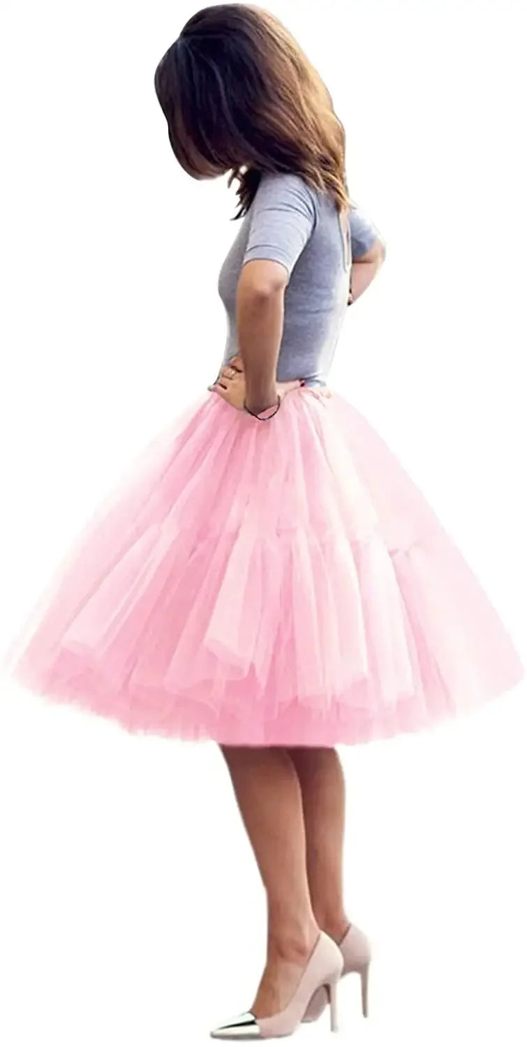 Add volume and elegance to your outfit with this knee-length underskirt—perfect for enhancing dresses and skirts for a fuller look! -