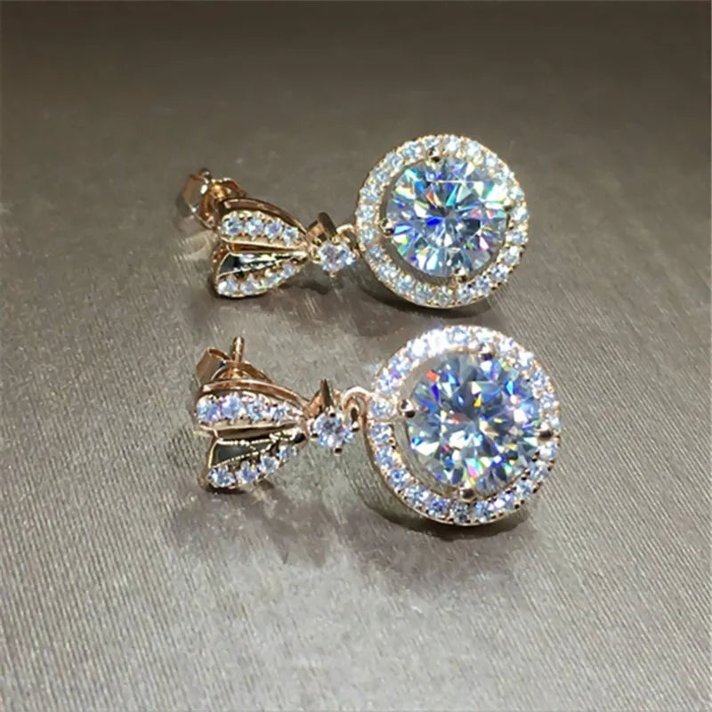 Real 14K Gold Jewelry Earring Women -