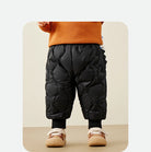 Keep your kids cozy and protected with these new style three-proof high-waisted warm down trousers—perfect for boys and girls on chilly days! -