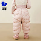 Keep your kids cozy and protected with these new style three-proof high-waisted warm down trousers—perfect for boys and girls on chilly days! -