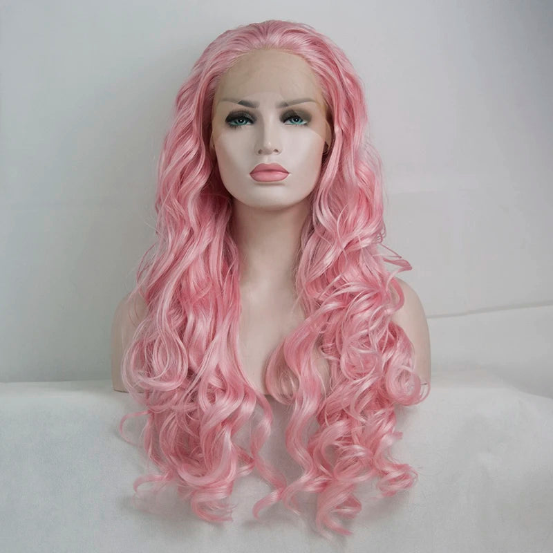 Make a statement with this purple and blonde loose wave 13x4 lace front wig—vibrant, stylish, and designed for a natural, flawless look! -