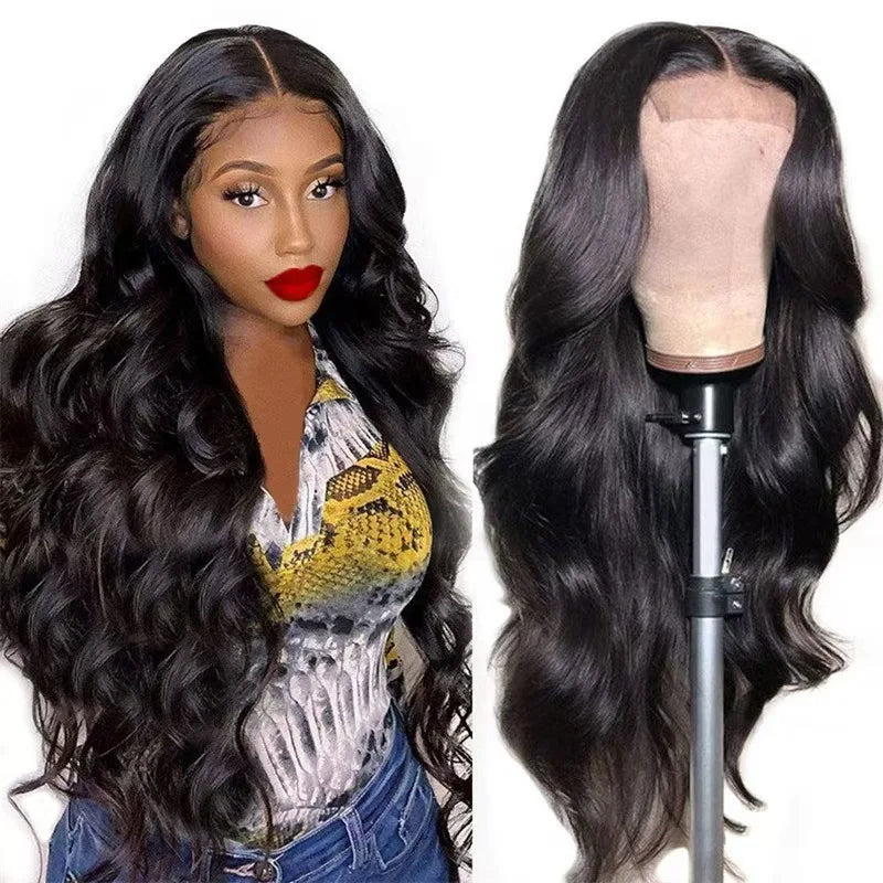 Elevate your style with this 30-inch highlight human hair body wave wig—featuring a 13x6 HD lace frontal for a natural look, perfect for cosplay and everyday elegance! -