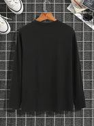 Men's 100% pure cotton long sleeved T-shirt top -