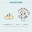3.5CT Oval Cut Ring -