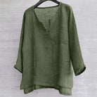 V Neck Men Shirt Long Sleeve -