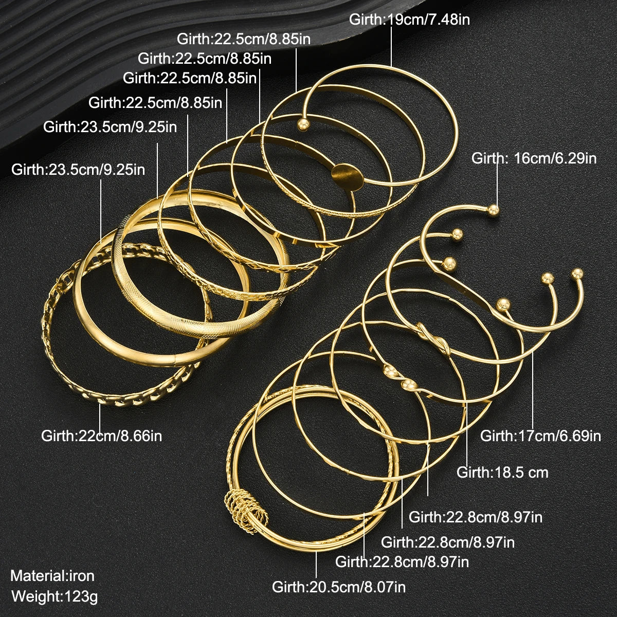 Gold Bracelets Set for Women -