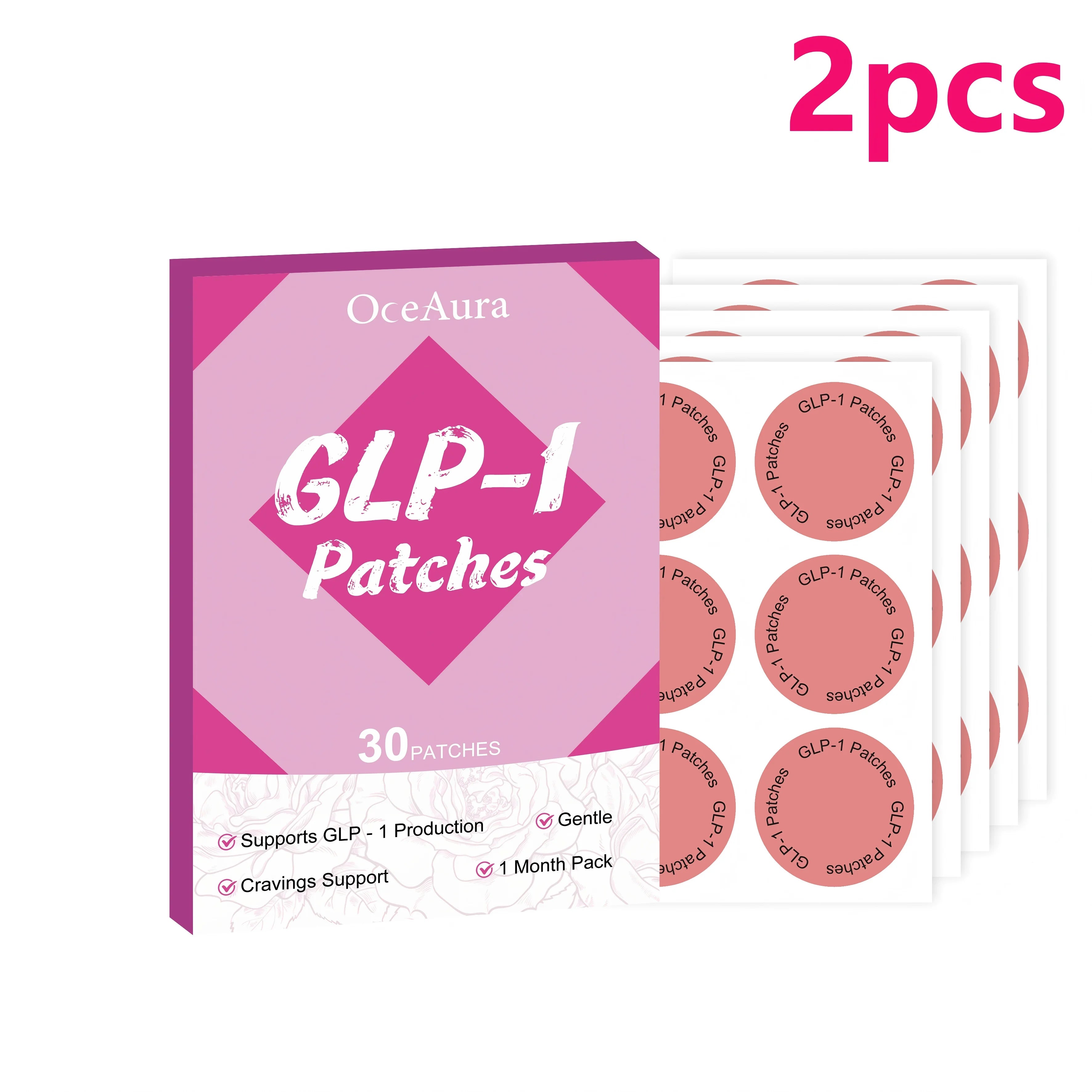 OceAura GLP-1 Patches for Weight Loss Sculpting Shaping Body Appetite Control -