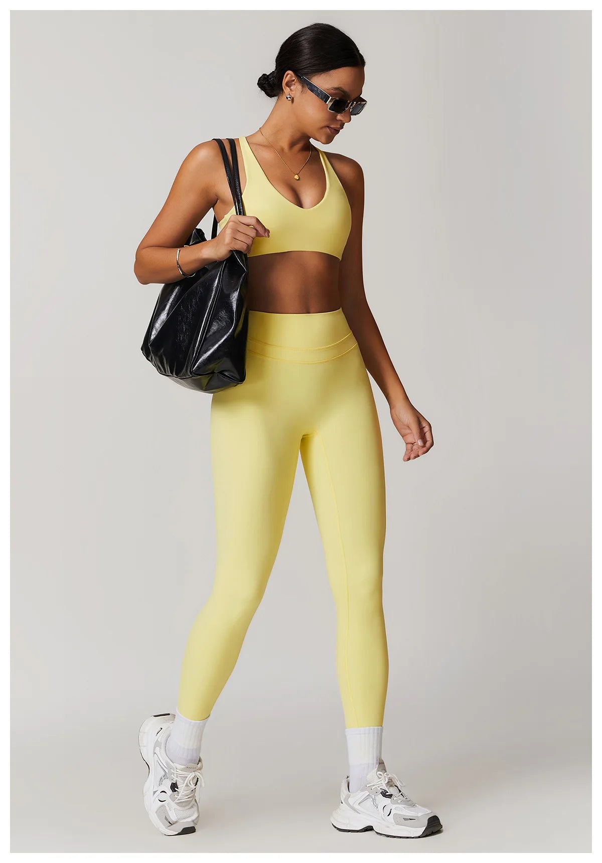 Yoga Leggings High Waist Sport Leggings Women's Running Workout Tights Gym Push Up Fitness Trousers -