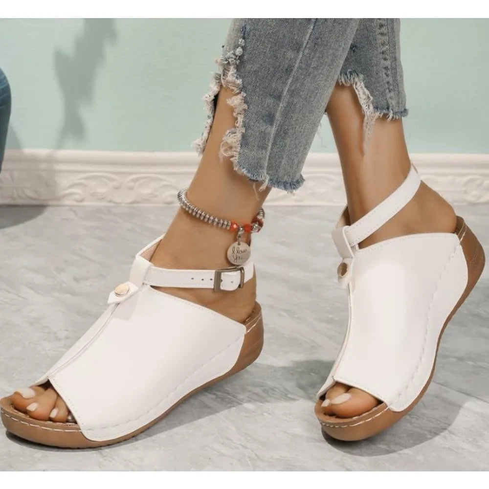 Shoes for Women Sandals Summer Medium Heel Ladies Shoes on Offer White Heels Luxury Fashion New in Platform Sneakers Light -