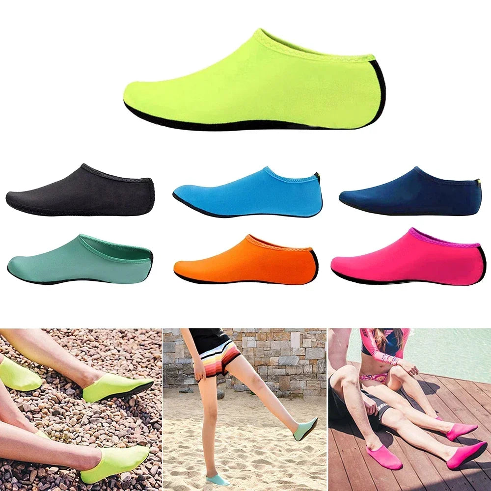 Unisex Water Non-Slip Sneaker Shoes Swimming Diving Socks Summer Aqua Beach Sandal Flat Shoe Seaside Socks Slipper for Men Women -