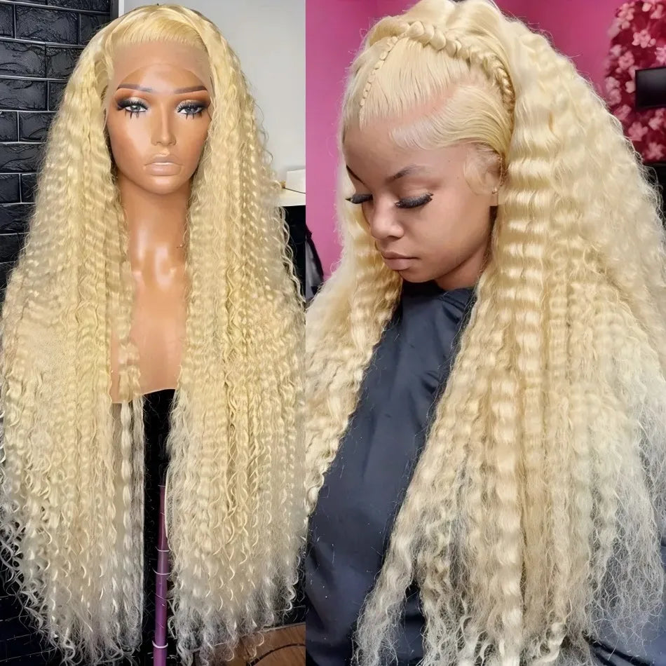 Blonde Human Hair Wigs -
