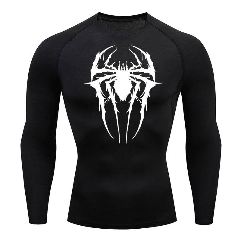 Spider Graphic Compression Shirts for Men -