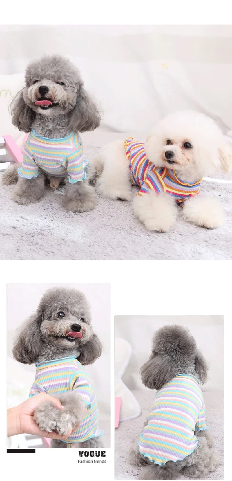 Dress your puppy in style with this cute and cozy vest T-shirt—perfect for keeping your furry friend comfortable and fashionable! -