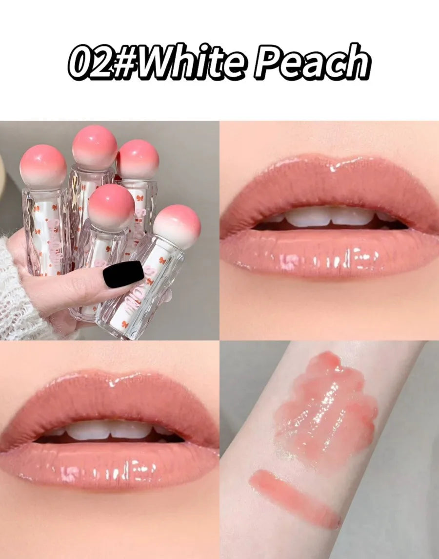 SHAQINUO Watery Lip Gloss Moisturizing Mirror Water Gloss Long-lasting Clear and Tender Lipstick Lip Gloss -