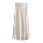 Elevate your wardrobe with this high-waisted satin skirt for women—perfect for adding a touch of elegance to any outfit! -