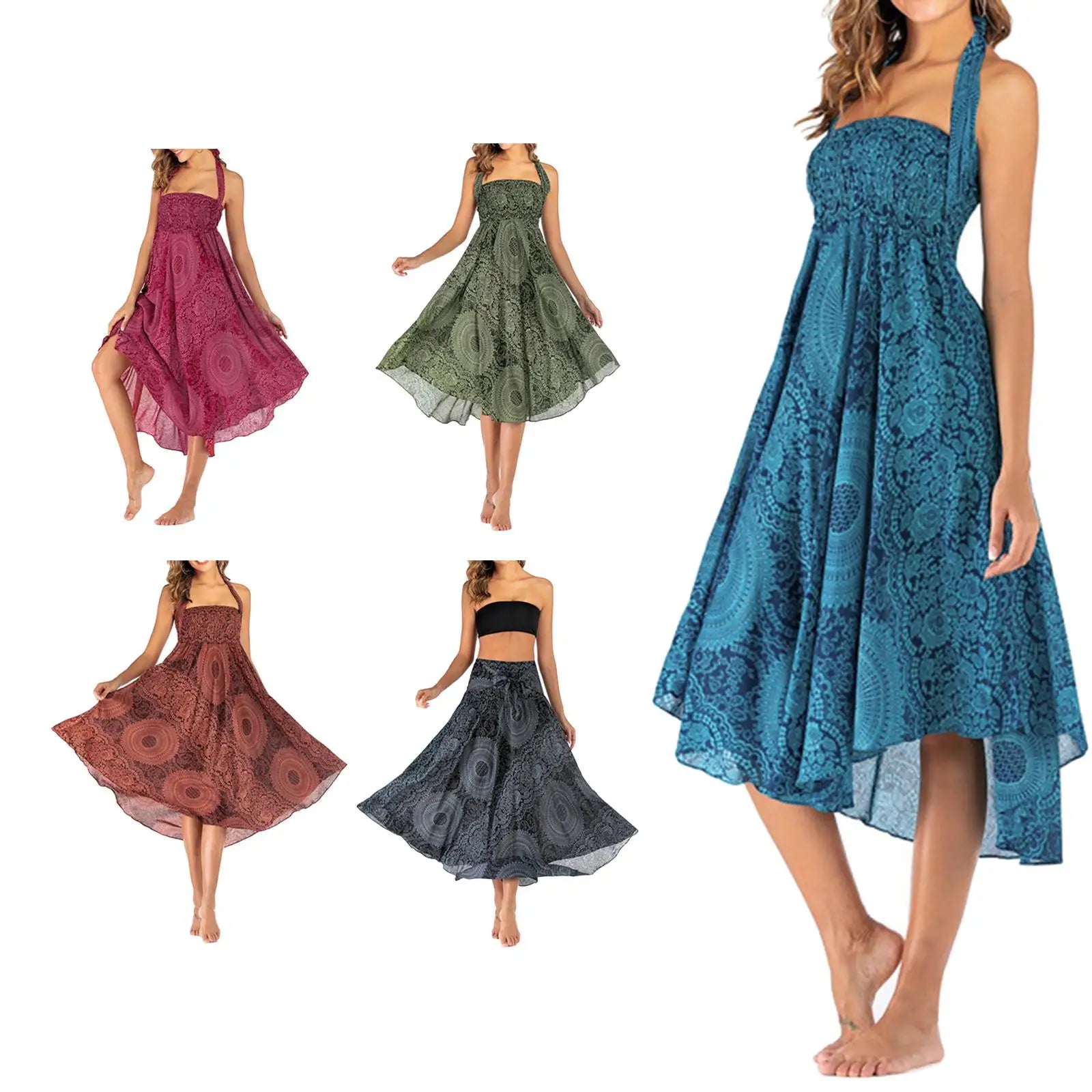 Bloom in style with this fashionable women's flower skirt—featuring an elastic waist for comfort and a beautiful flowy bottom, perfect for any outfit or costume! -