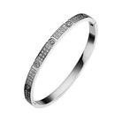 Gold Color Zircon And Cross Nut Nail Bracelet Gold & Bangle For Woman -