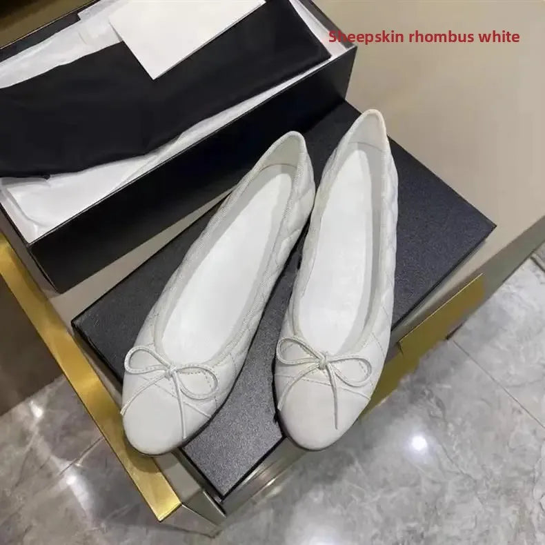 Women's Flat Shoes Knot Design -