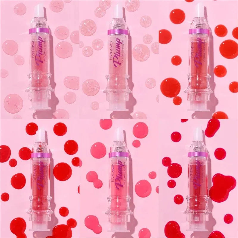 Lip Plumping Booster Lasting Sexy Plumper Glitter Red Nude Lipstick Liquid Waterproof Moisturize Oil Lipgloss Makeup Lip Care -