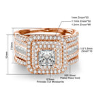 2PCS Moissanite Rings -